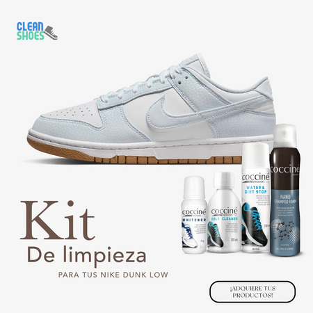 Kit básico para cuidado de calzado de tenis de cuero