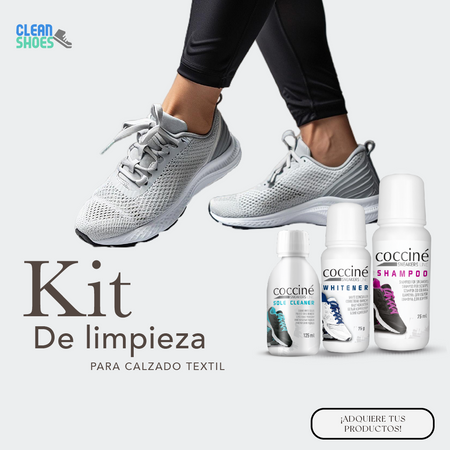 Kit básico para cuidados de calzado de material textil